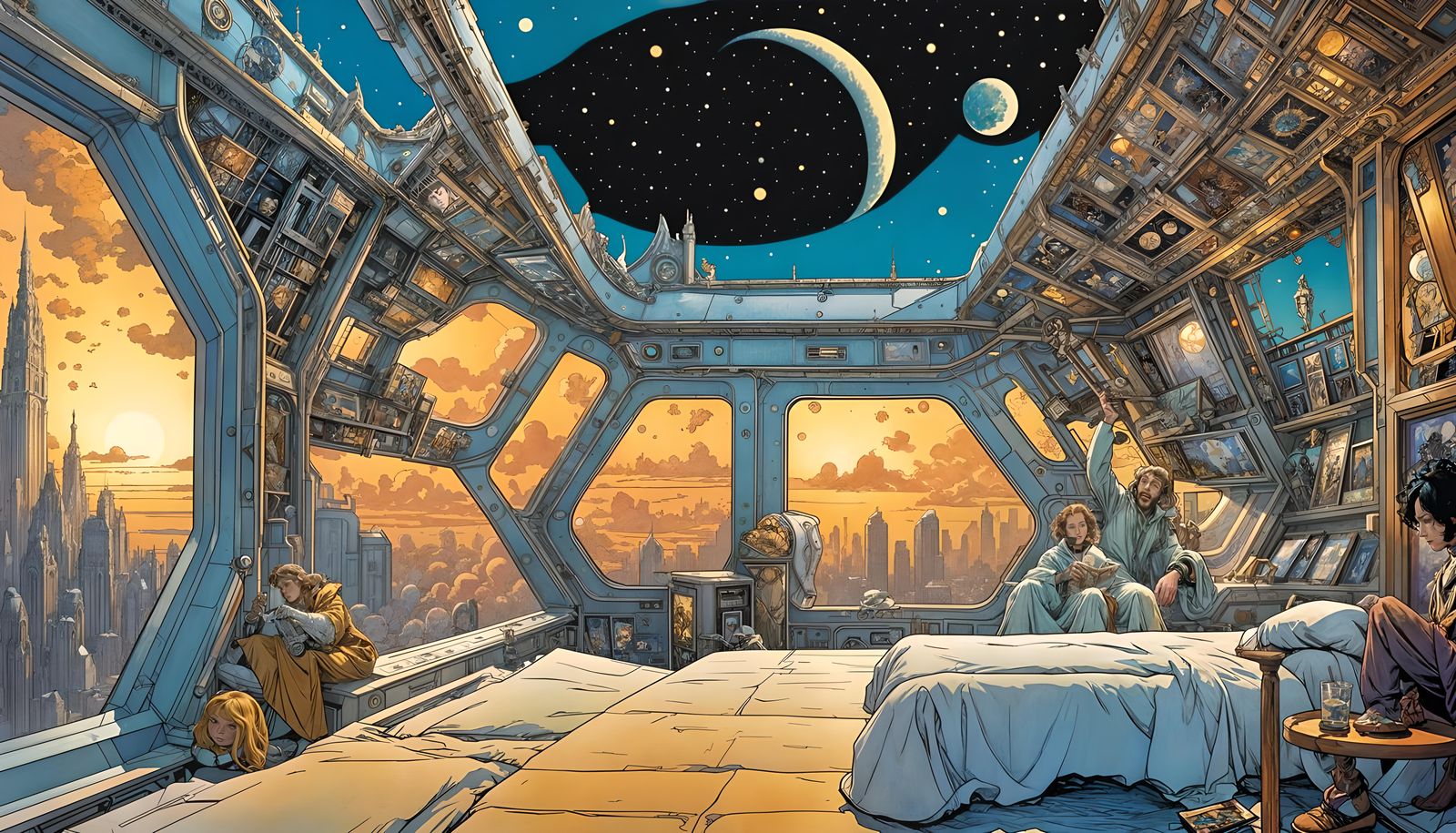 Humankind's Starry Voyage: Comic Book Art