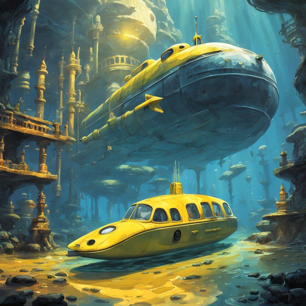 Surreal Submarine Cleans Atlantis Streets in a Fantastical U...