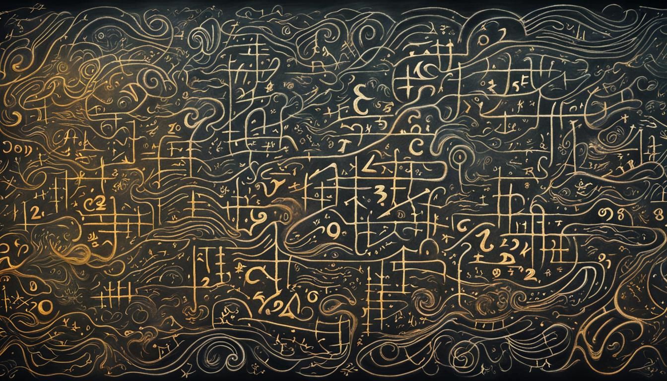 Mathematical Equation Tessellation in Pastel Hues