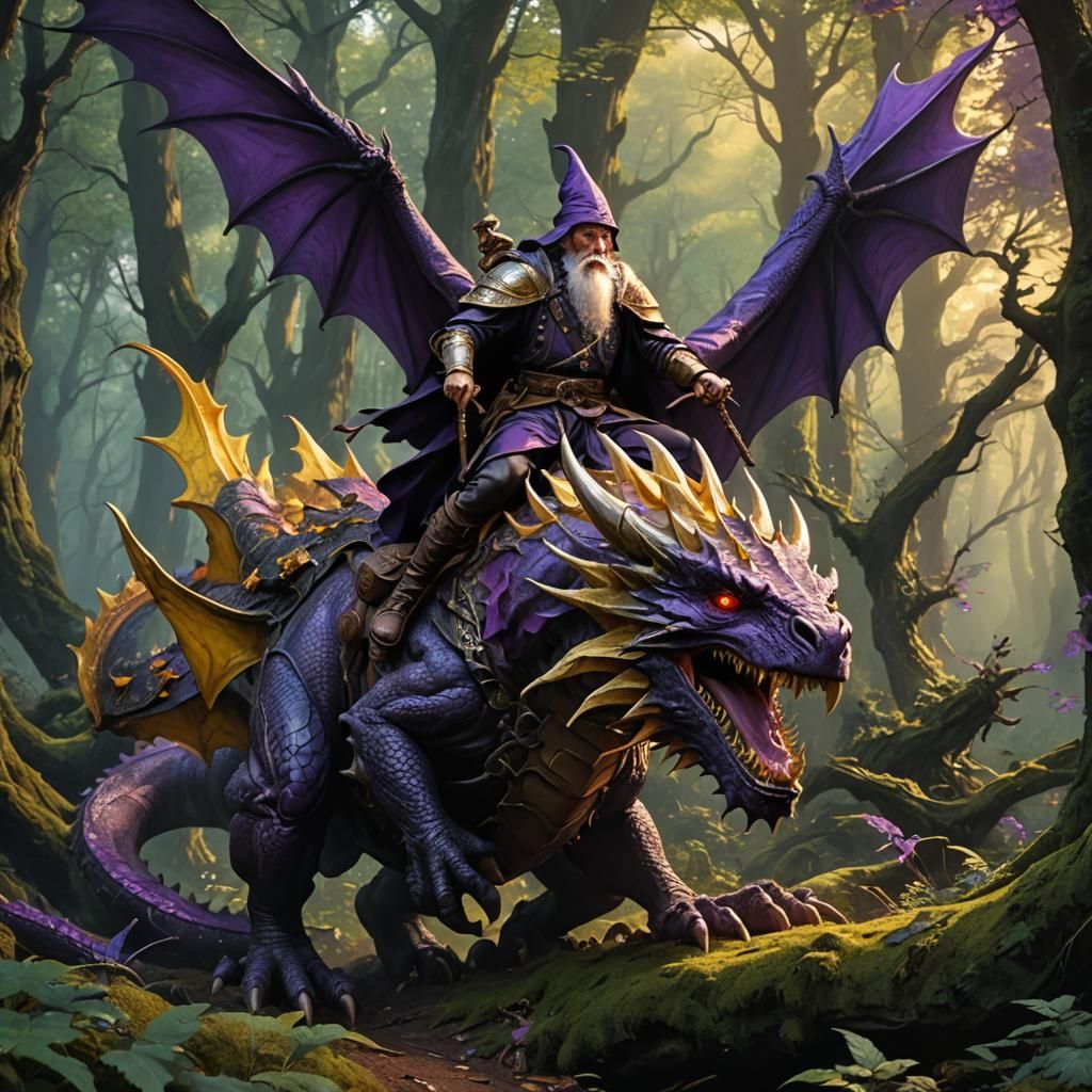 Dark Wizard Purple Dragon