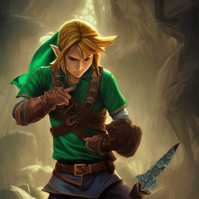 Zelda-Inspired Comic Book Art in Digital Matte Painting
