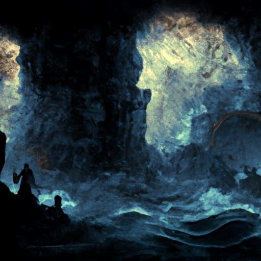 Epic Storm Over Underground Sea Fortress