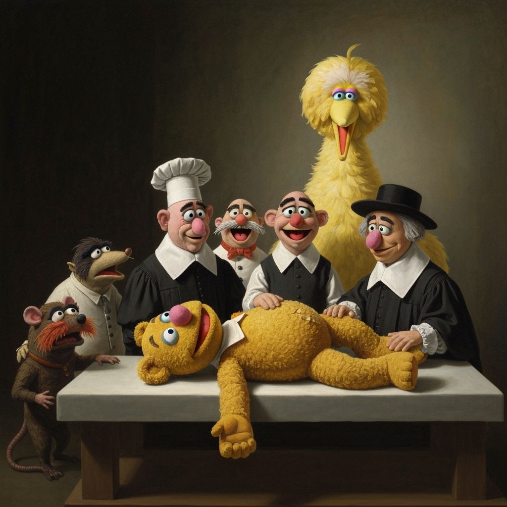 Muppet Show Reimagines Anatomy Lesson Painting