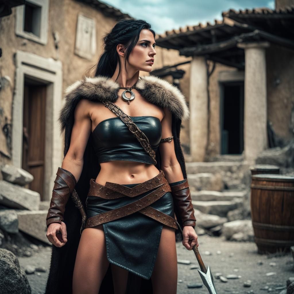 Barbarian Giantess in Ancient Greece: Cinematic Film