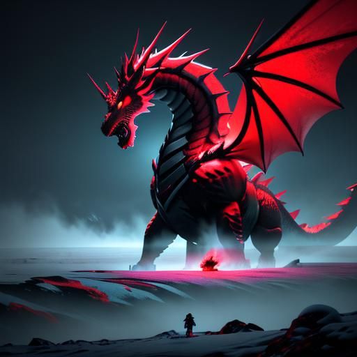 Dragons Face Off: A Digital Art Masterpiece