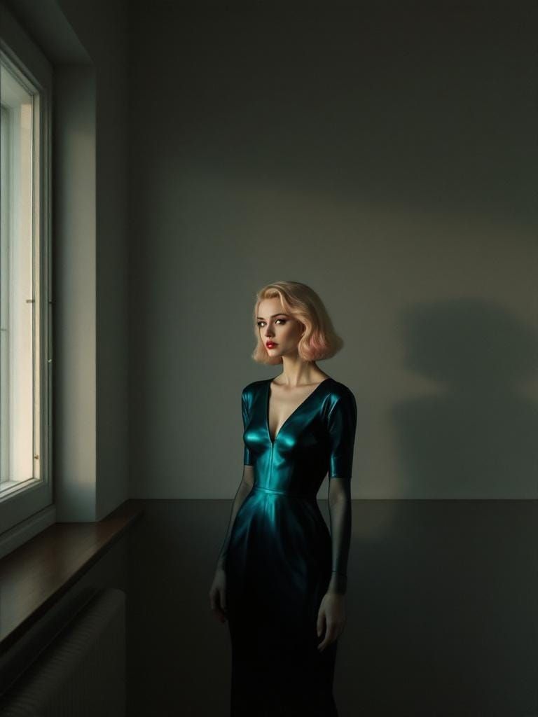 Pin-Up in Hopper and Hammershøi Architectural Style