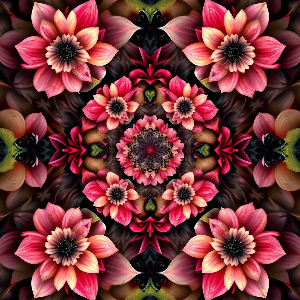 Infinite Floral Recursion in Fractal Tessellations