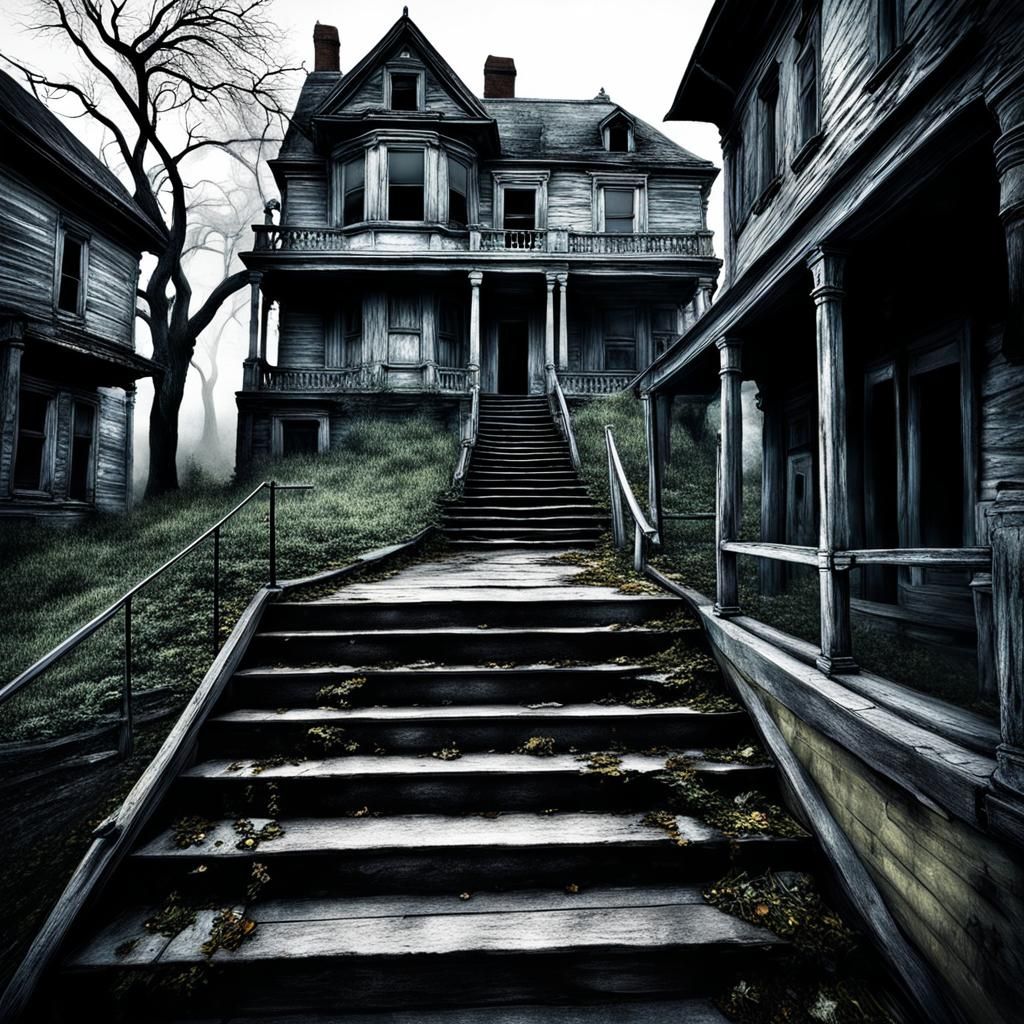 Empty House Interior: A Haunting Generative Art