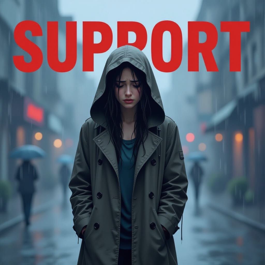 Girl in Rain: Evoking Sadness with Dynamic Lighting