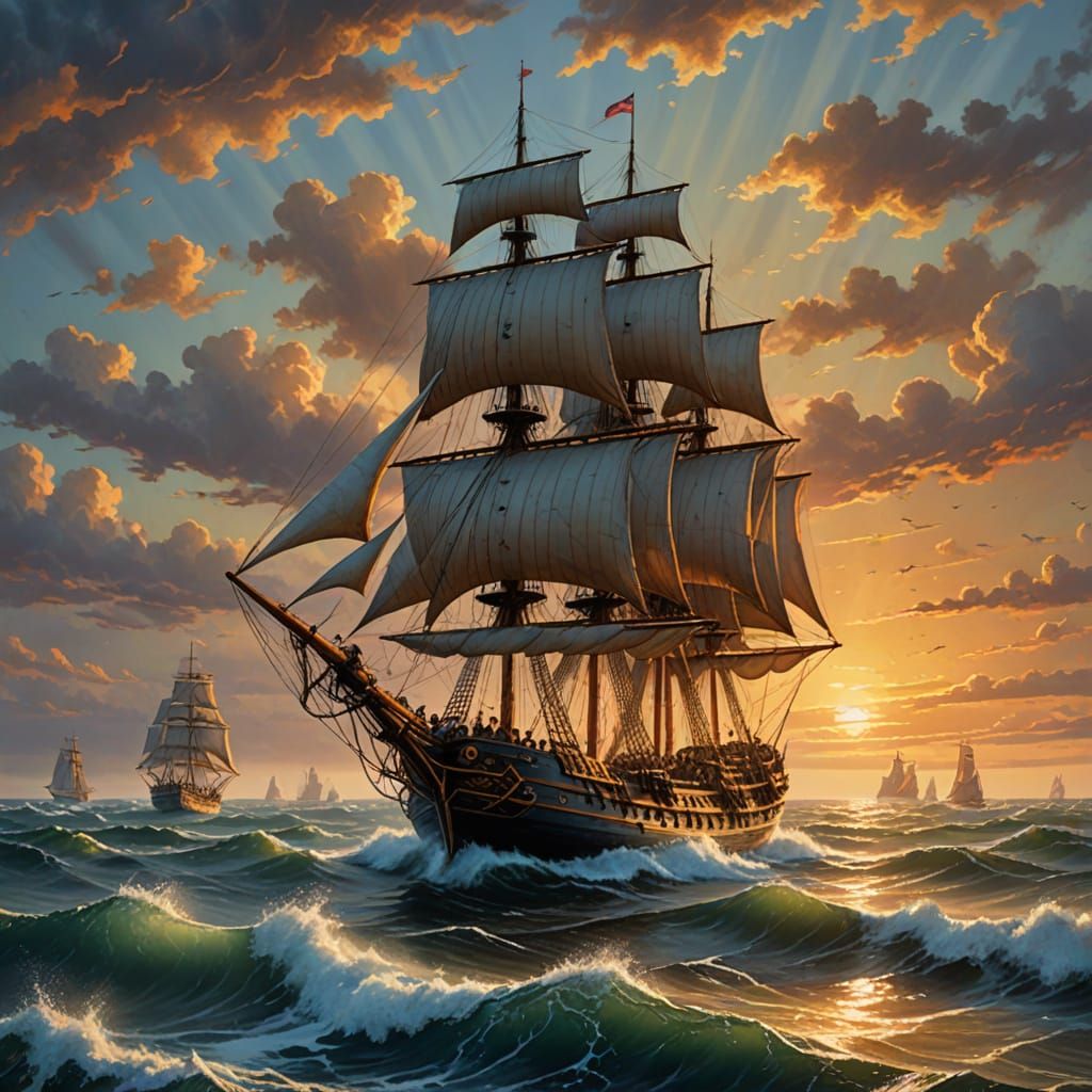 A Romantic Oil Painting