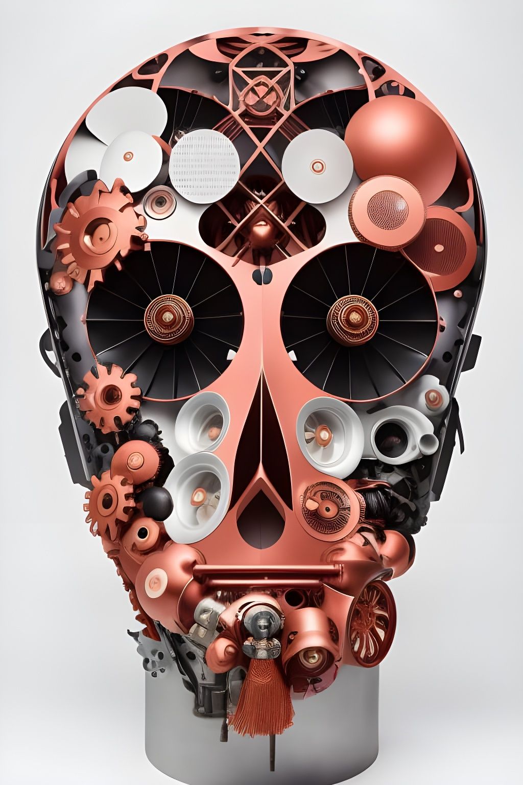 Industrial Revolution Artwork in Geometric Style