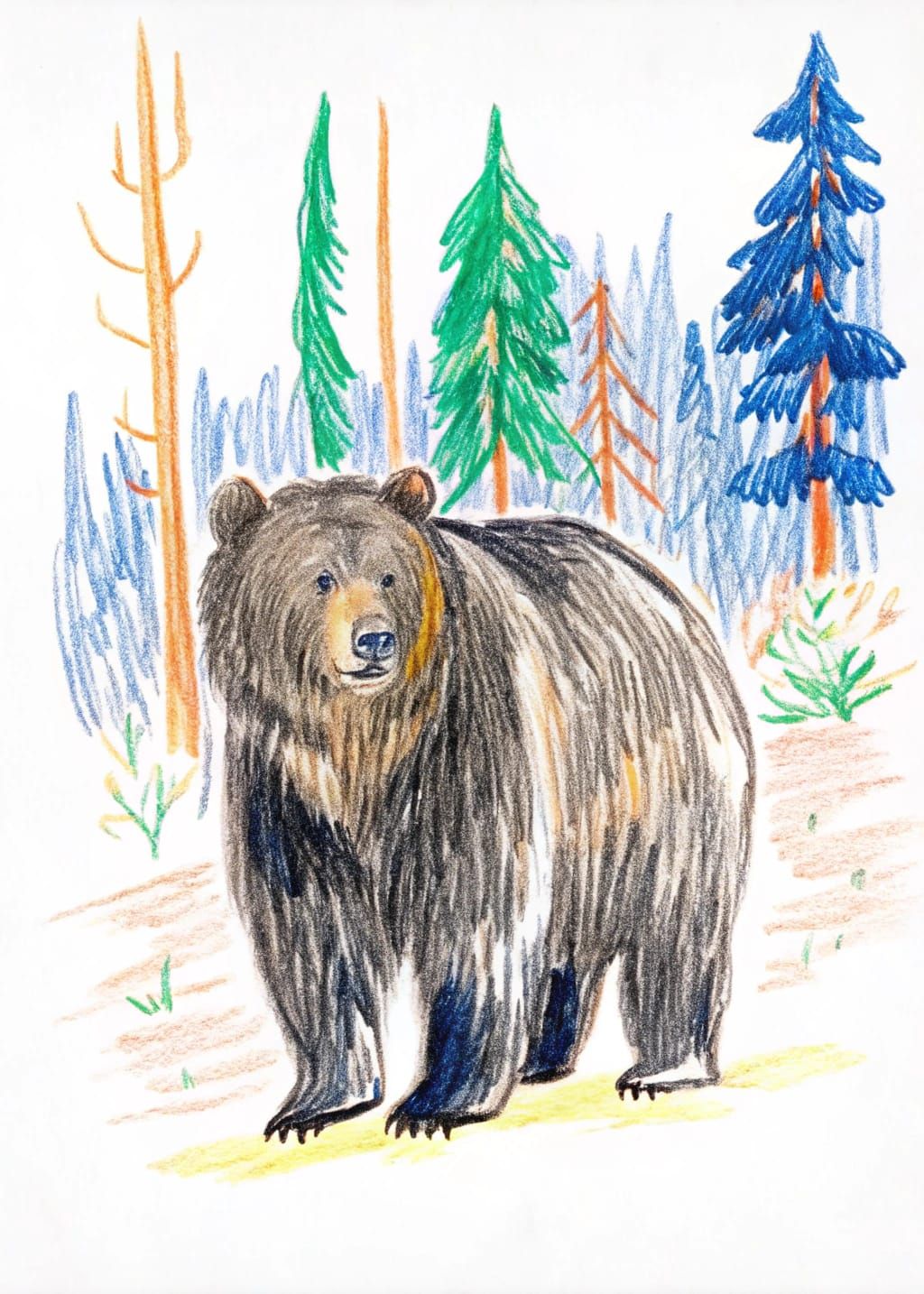 Majestic Kodiak Bear Portrait