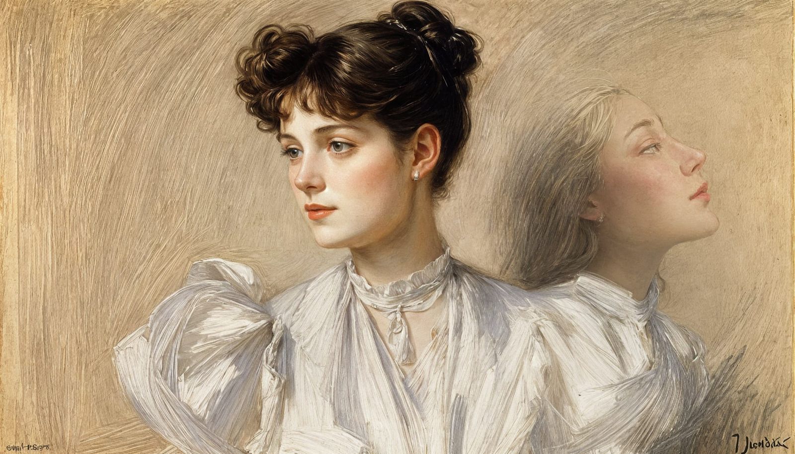 Lisa Colt Curtis Portrait in Sargent Style