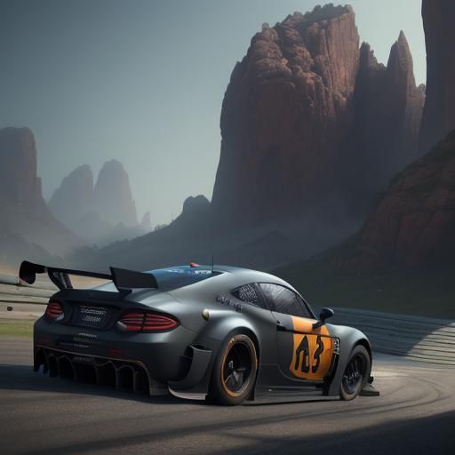 Intricate Car Racing Concept Art in 8K