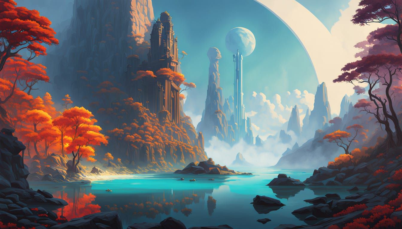 Sirens in Ethereal Dreamscape