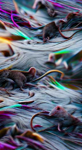 Abstract Rat Music in 8K Resolution