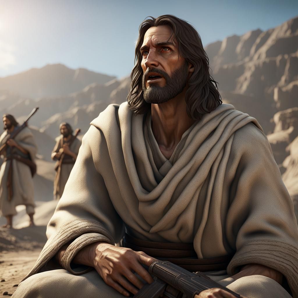 Jesus in Afghanistan: 3D Game Cinematic Render