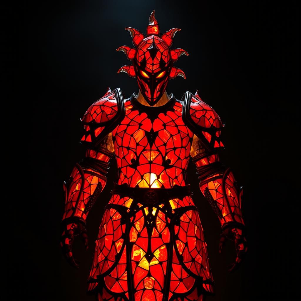 Red Stained Glass Knight Golem