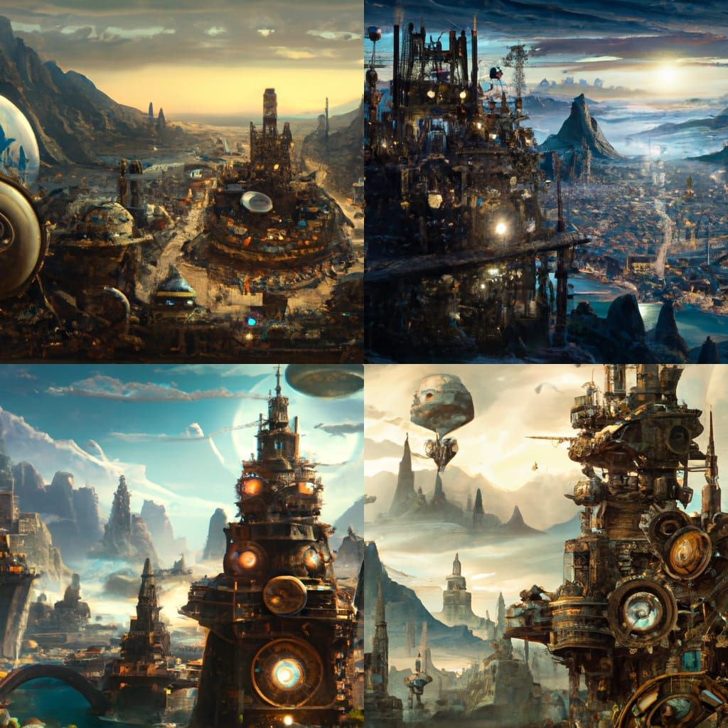 Alien Steampunk Cities
