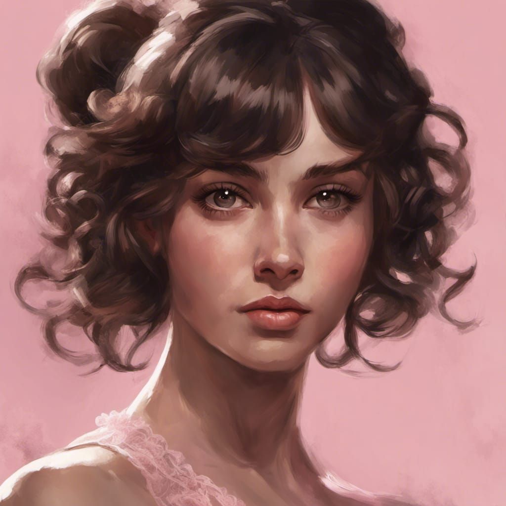 Ballerina Portrait in Emo Style with Dynamic Lighting