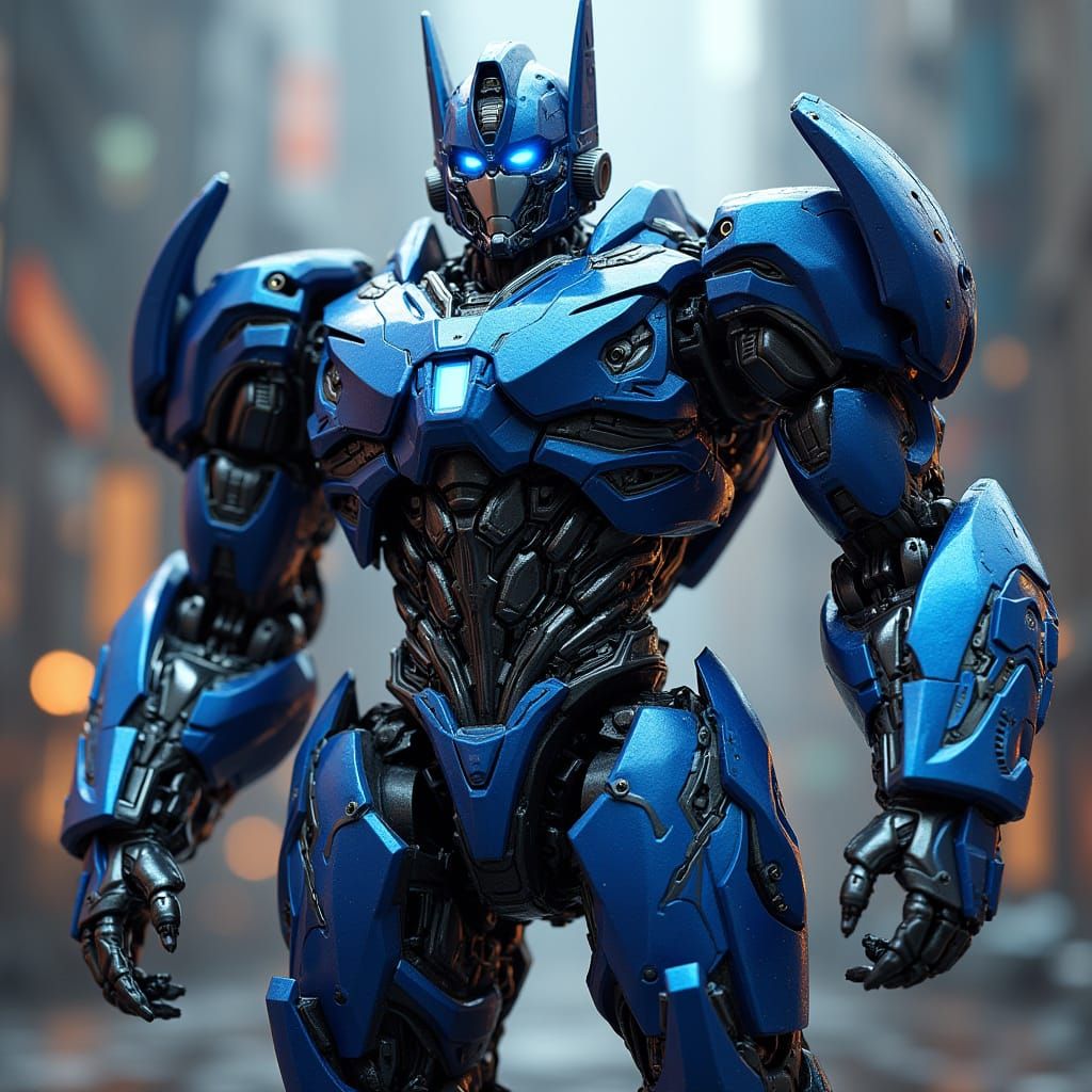 Majestic Autobot Matrix Prime in Futuristic Sci-Fi Style