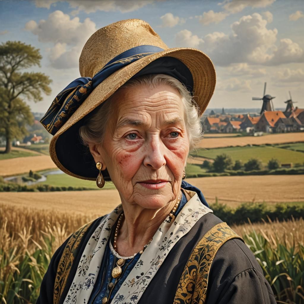 Dutch Golden Age Portrait of Elderly Woman