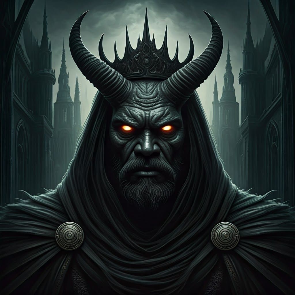 Obsidian God Emerges from Gothic Ruins