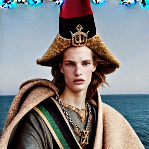 Medieval Princess Portrait for Vogue and Gucci