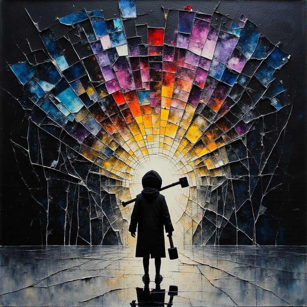 True colors of life appeared after shattering the matrix she...