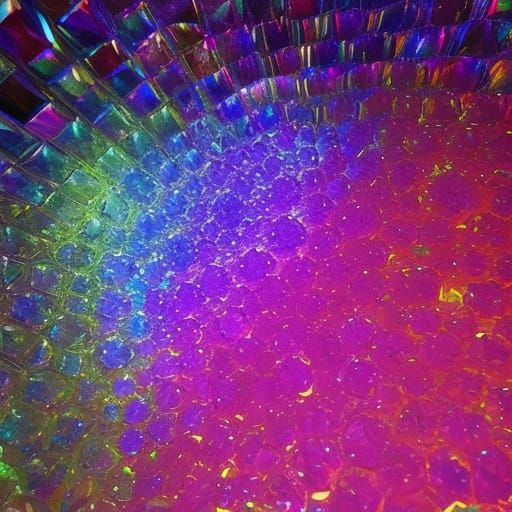 Popcorn Crystal Shards: Hyperdetailed Gemstone Mosaic