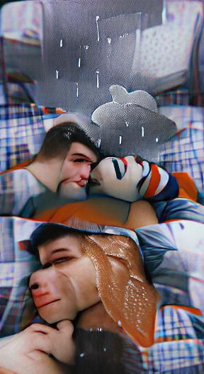 Abstract Text Art with Poetic Phrase