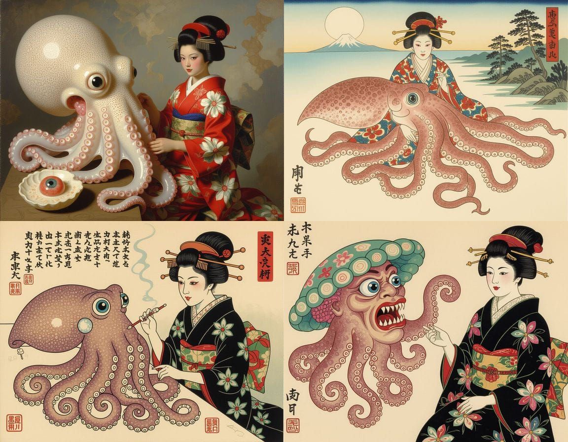 Horrific Mutant Geisha Conjurings: A Surreal Anatomical Horr...