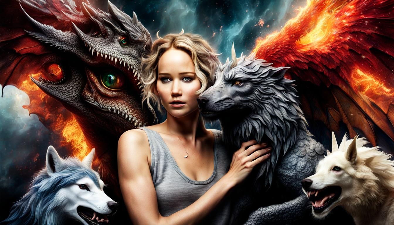 Jennifer Lawrence and her Mystical Pets
