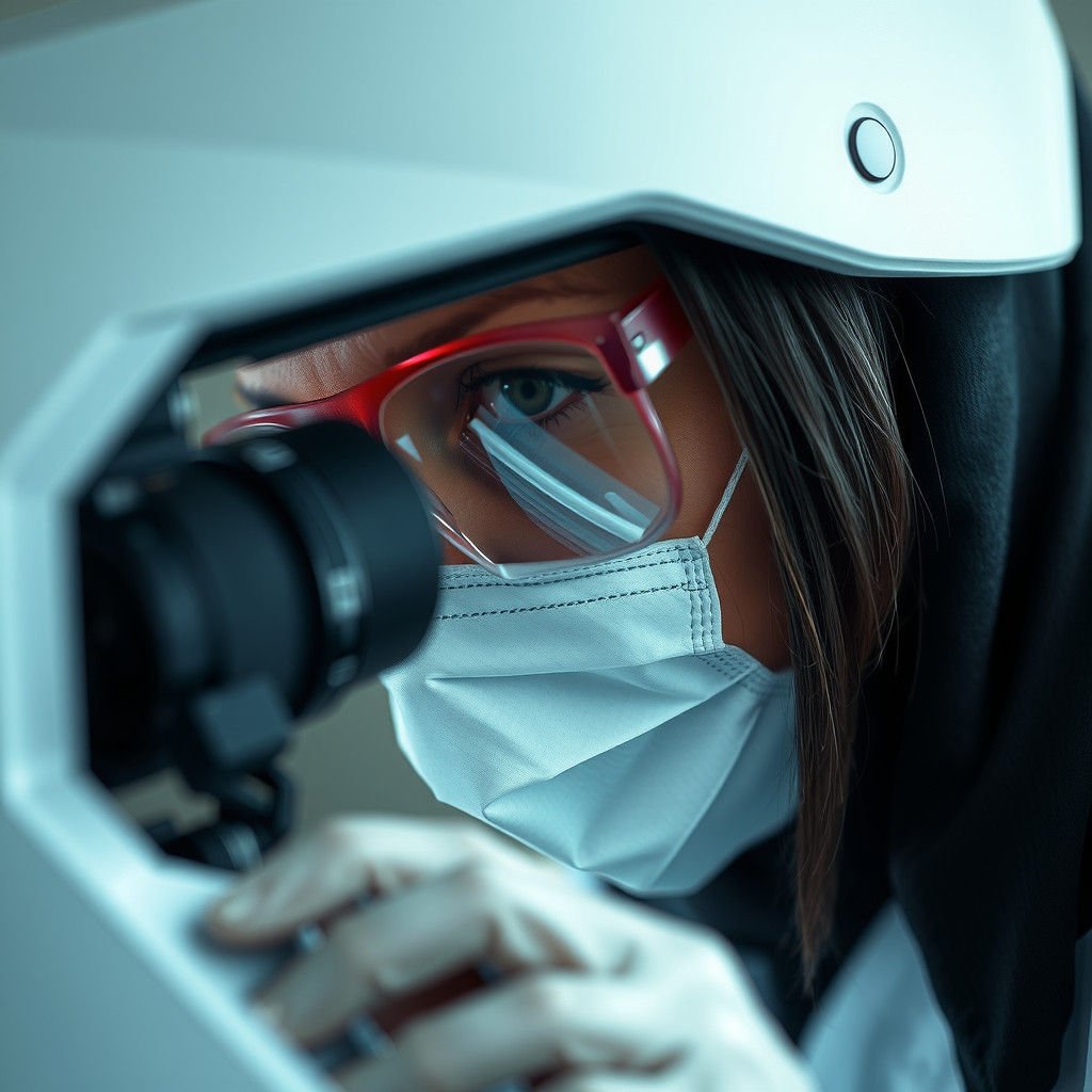 Forensic Expert at Work: High-Resolution Portrait