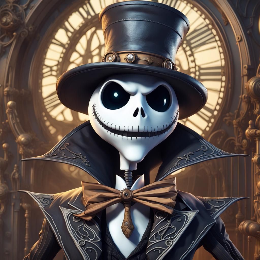 Steampunk Jack Skellington Full Body Portrait