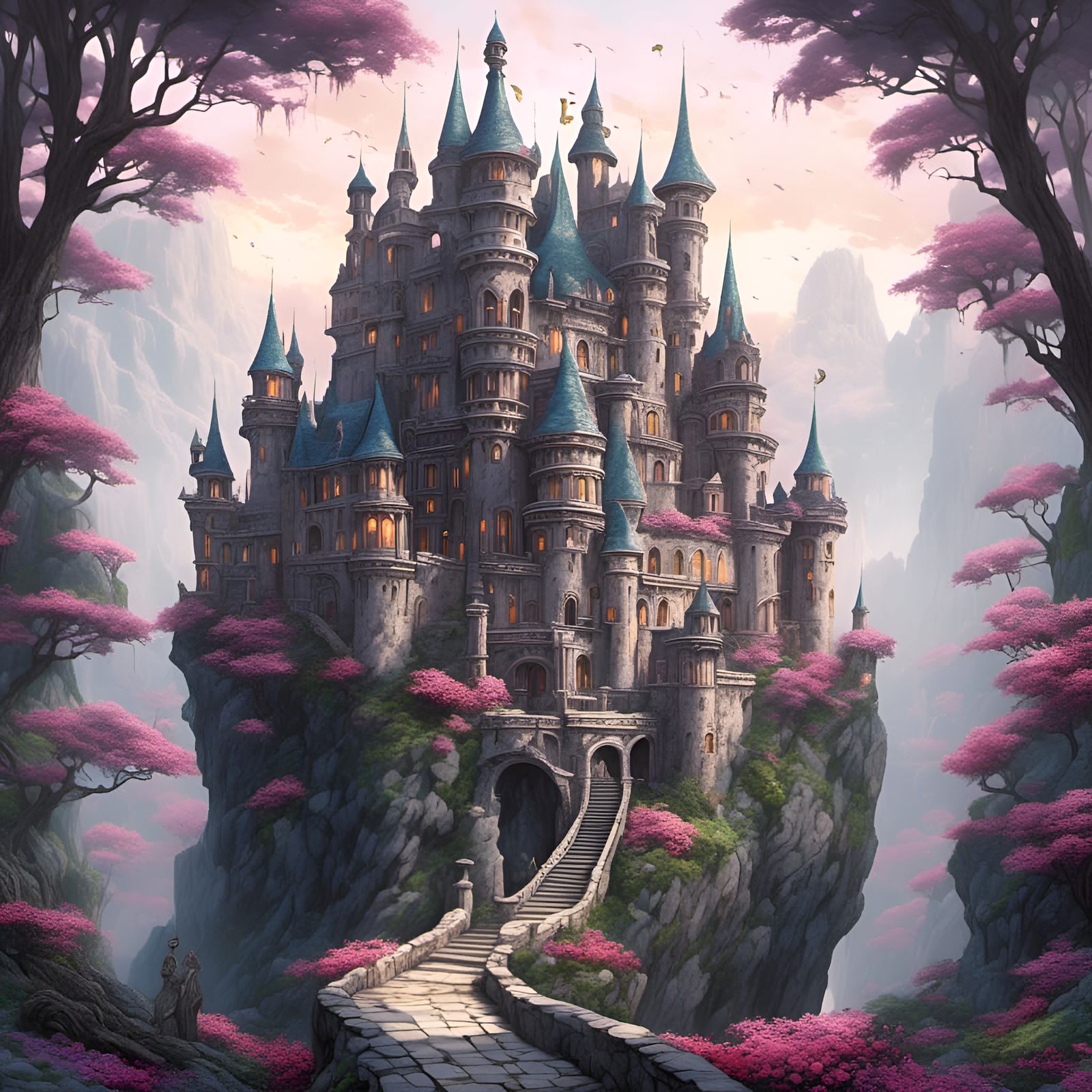 <lora:Pink Snow Catchall:1.0> Sparklecore, Intricate fantasy...