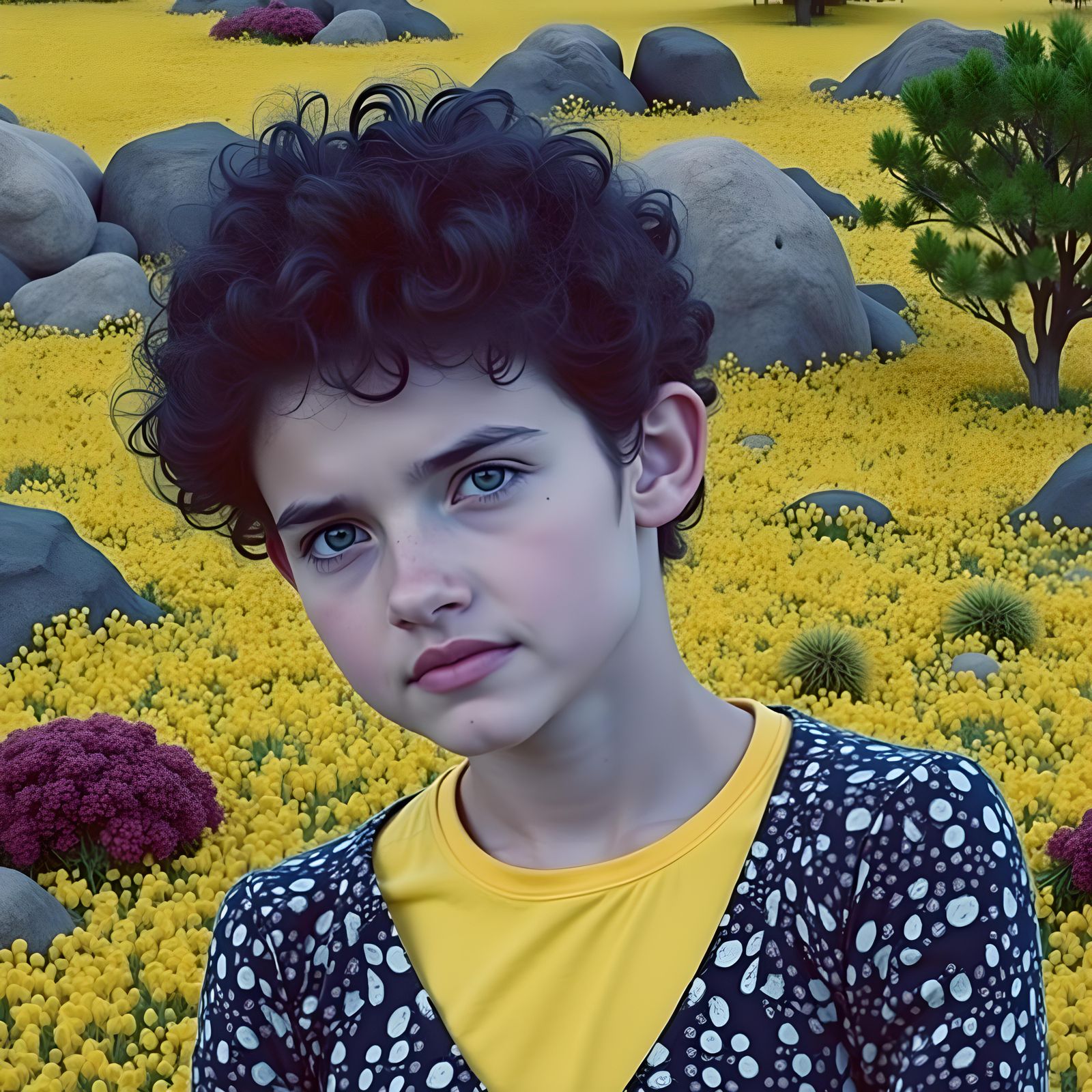 Yellow and Gold Texture Composition in HD