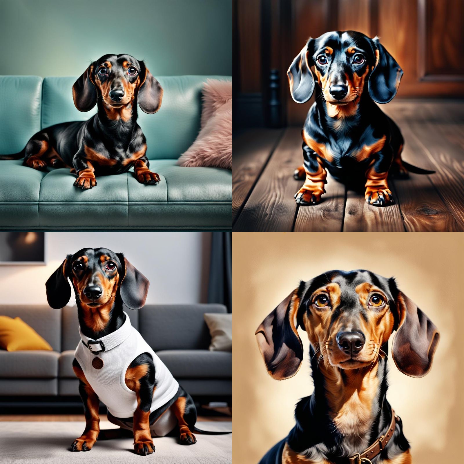 Hyperrealistic Dachshund-Human Hybrid