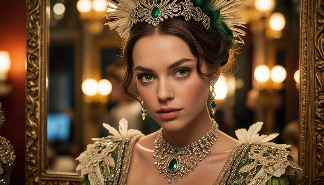 Glamorous Cabaret Star Reveals Herself in Intimate Dressing...