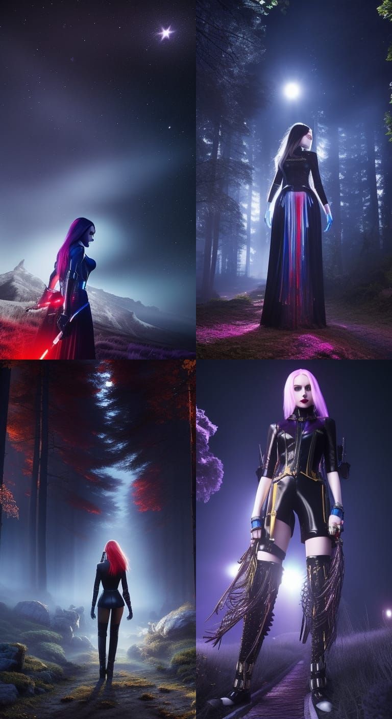 Gothic Beauty in Cemetery, Photorealistic Masterpiece