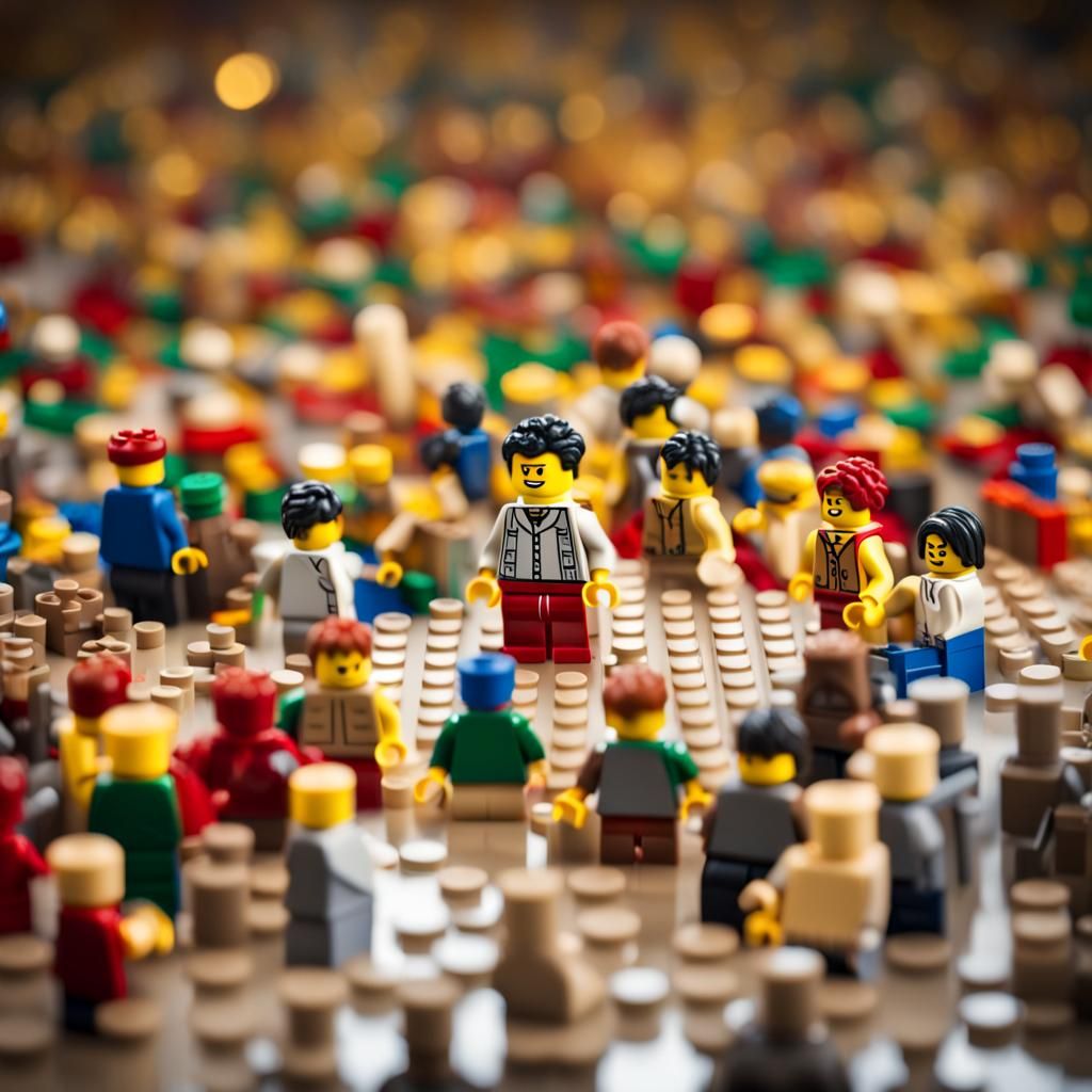 Lego Minifigures Build Giant Lego Minifig