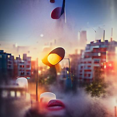 City Lights with Volumetric Lighting