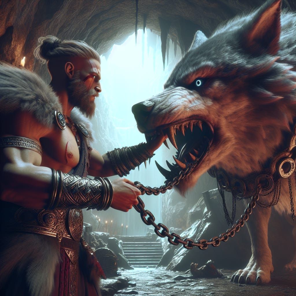 Tyr and Fenrir: Norse Mythology in High Resolution