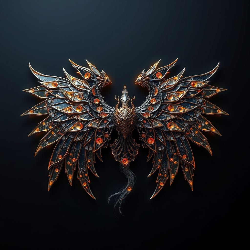 Dreamlike Wings of Metal, Glass, and Fire