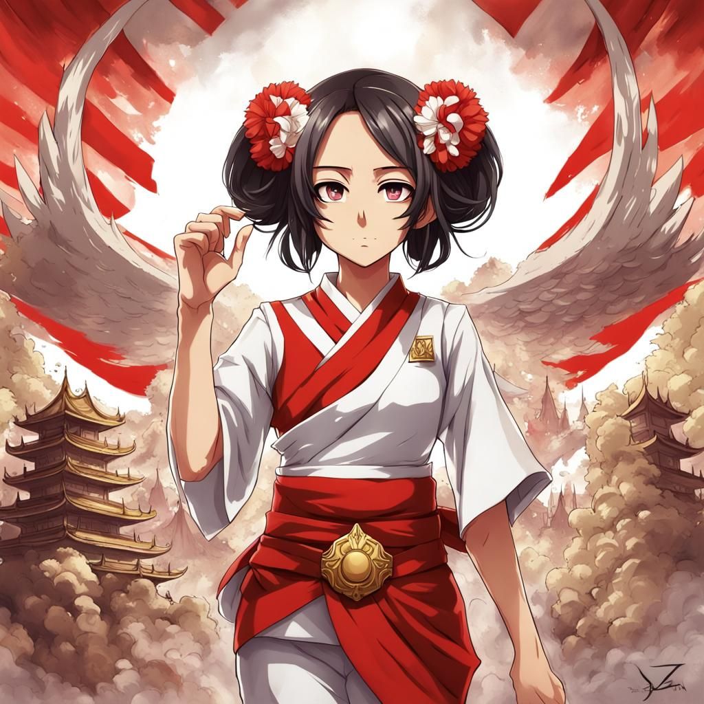 Indonesia Personified as Anime Character