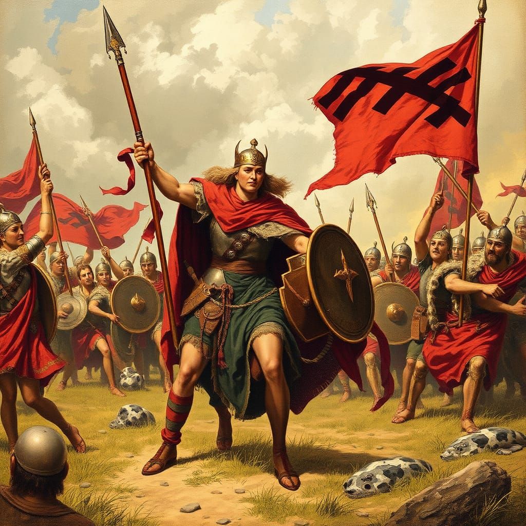 Boudica Leads Uprising Against Romans