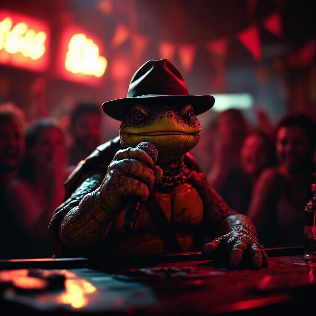 Of all the gin joints in all the towns in all the world, he walks into mine ... And starts singing!!