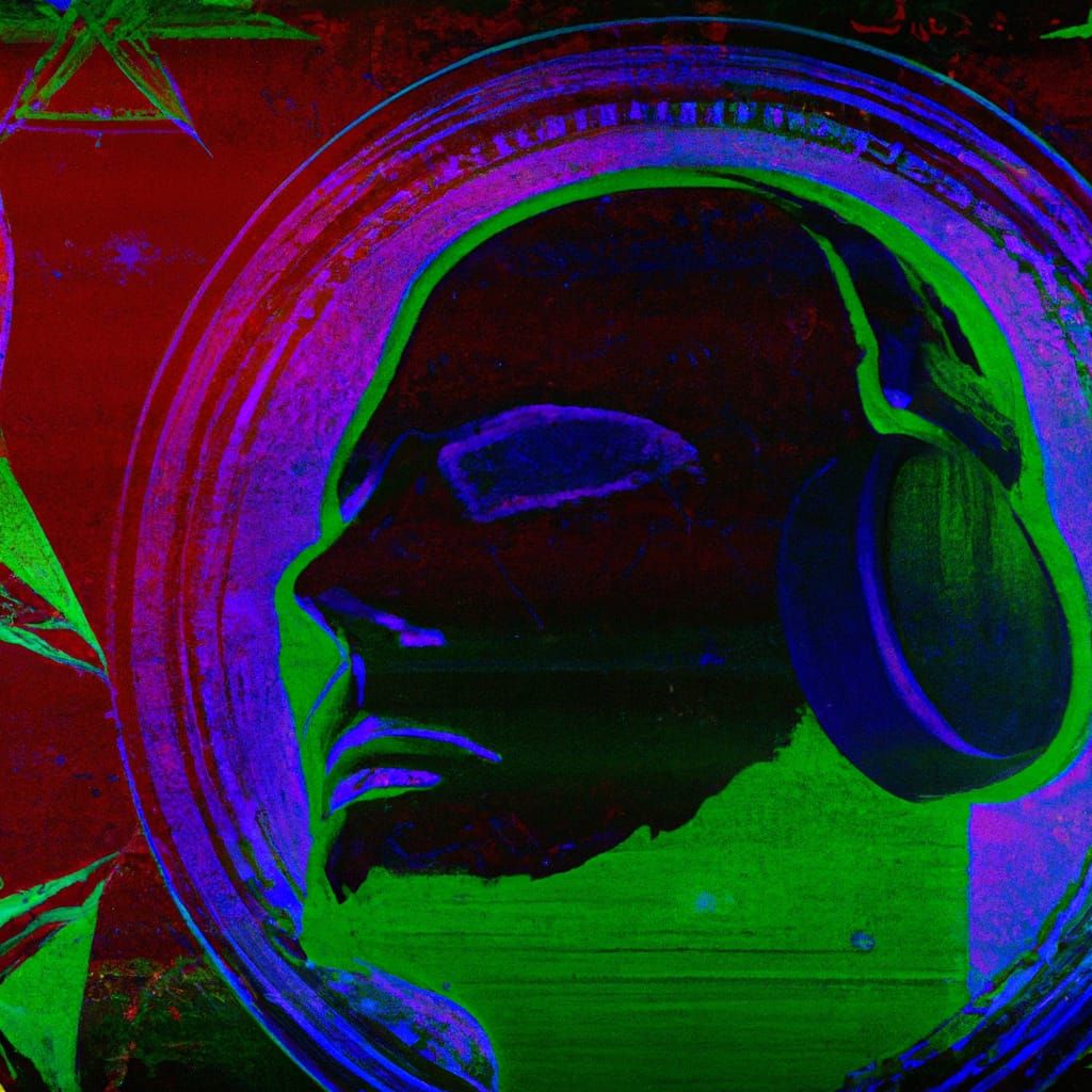 Abstract Digital Surrealist Art Inspired by Music