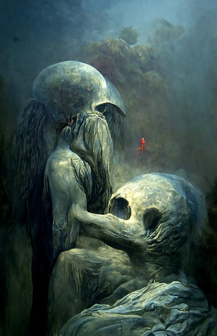 Dark Fantasy of Lost Love in Surreal Style