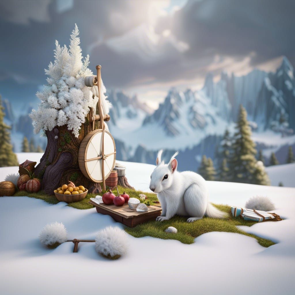 Meanwhile on the mountain by Per.